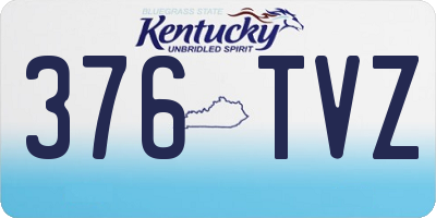 KY license plate 376TVZ