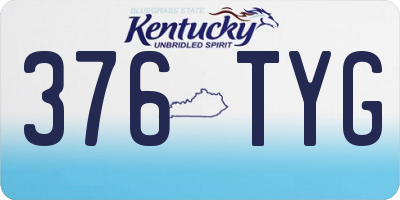 KY license plate 376TYG