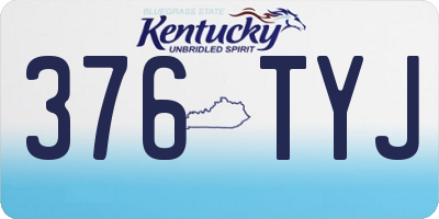 KY license plate 376TYJ