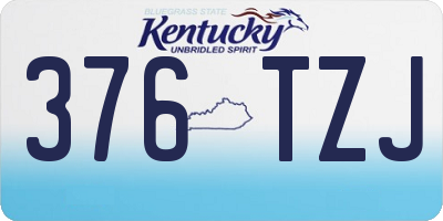 KY license plate 376TZJ