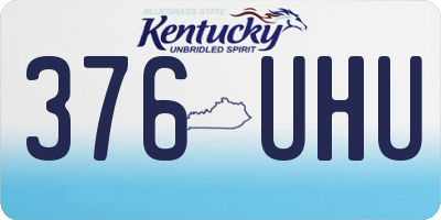 KY license plate 376UHU