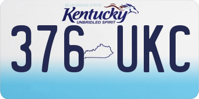 KY license plate 376UKC