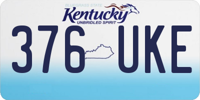 KY license plate 376UKE