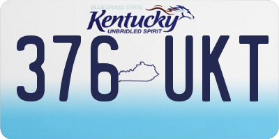 KY license plate 376UKT