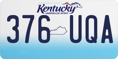 KY license plate 376UQA
