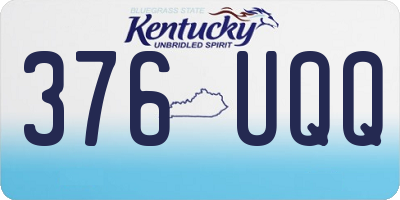 KY license plate 376UQQ