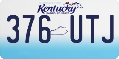 KY license plate 376UTJ