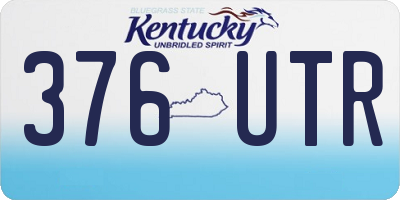 KY license plate 376UTR