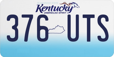 KY license plate 376UTS