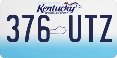 KY license plate 376UTZ