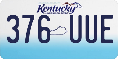 KY license plate 376UUE