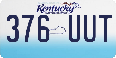 KY license plate 376UUT