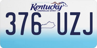 KY license plate 376UZJ