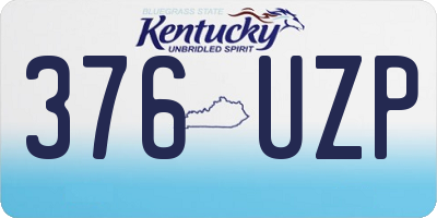 KY license plate 376UZP