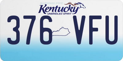 KY license plate 376VFU