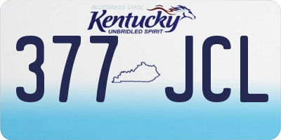 KY license plate 377JCL