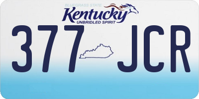 KY license plate 377JCR