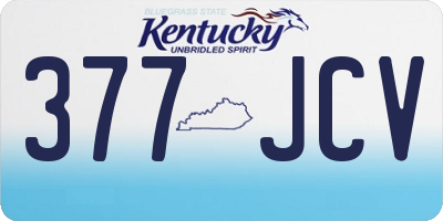 KY license plate 377JCV