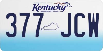 KY license plate 377JCW