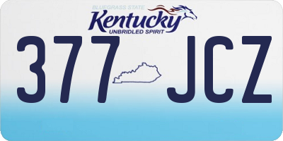KY license plate 377JCZ