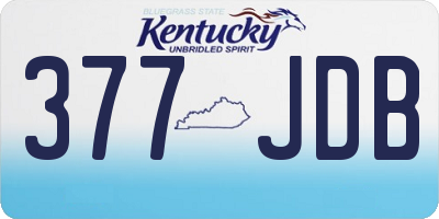 KY license plate 377JDB
