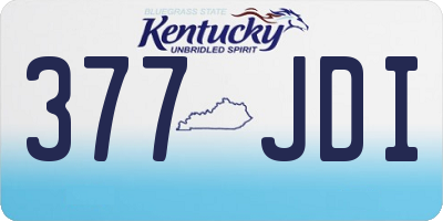 KY license plate 377JDI