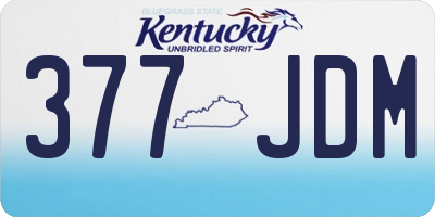 KY license plate 377JDM