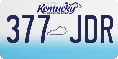 KY license plate 377JDR