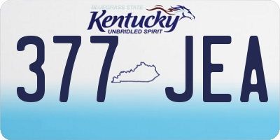 KY license plate 377JEA