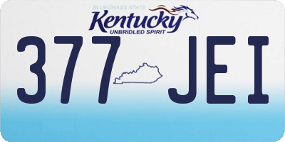 KY license plate 377JEI