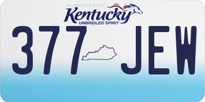 KY license plate 377JEW