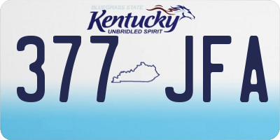 KY license plate 377JFA