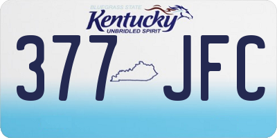 KY license plate 377JFC