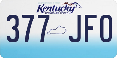 KY license plate 377JFO