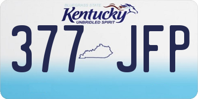 KY license plate 377JFP
