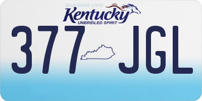 KY license plate 377JGL