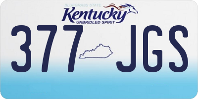 KY license plate 377JGS