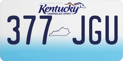 KY license plate 377JGU