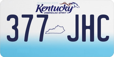 KY license plate 377JHC