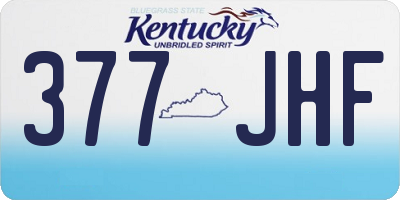 KY license plate 377JHF