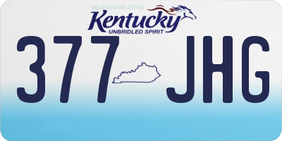 KY license plate 377JHG