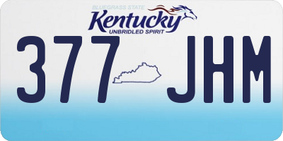 KY license plate 377JHM