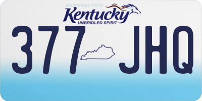 KY license plate 377JHQ