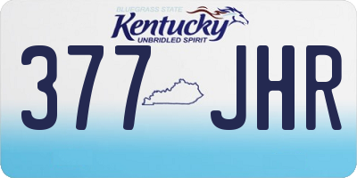 KY license plate 377JHR