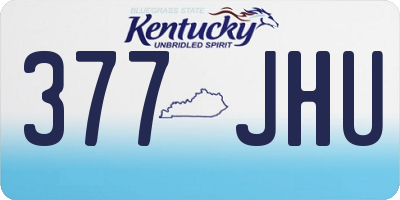 KY license plate 377JHU