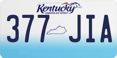 KY license plate 377JIA