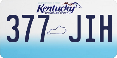 KY license plate 377JIH