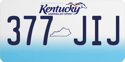 KY license plate 377JIJ