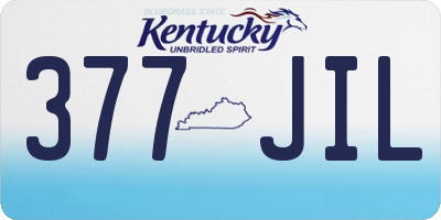 KY license plate 377JIL