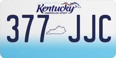 KY license plate 377JJC